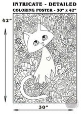 CAT, Unicorn & Sea Turtle coloring poster bundle – printed in USA