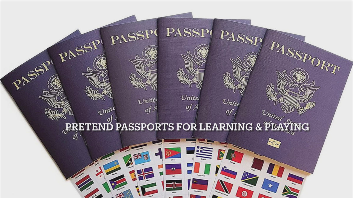 Pretend Passports For Learning and Playing