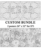 Coloring poster bundle – Custom Personalized – SJPrinter Cherry Hill NJ