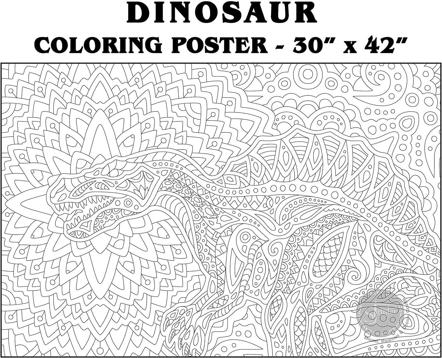 Get coloring posters for kids & adults at SJPrinter Store