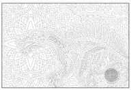 Coloring poster – Giant Dinosaur, 30×42" – giant group coloring poster
