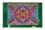 Fire Mandala giant coloring poster 30×42" – wall-size group activity