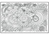 Giant Flower Garden coloring poster 30×42" – SJPrinter Cherry Hill NJ