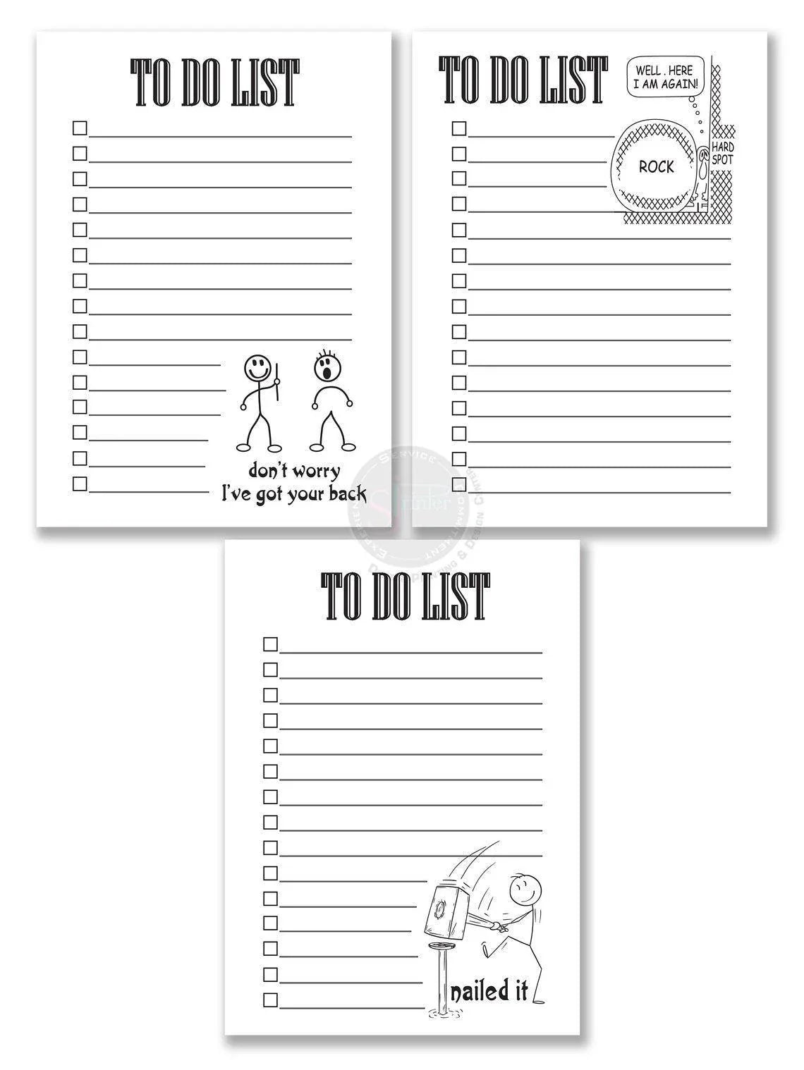 Funny Inspirational Notepads - 3Pack - SJPrinter 