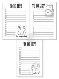 Funny Inspirational Notepads - 3Pack - SJPrinter 