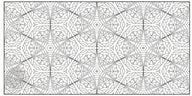 Coloring poster – Geometric Stars, 24×48" – giant group coloring poster