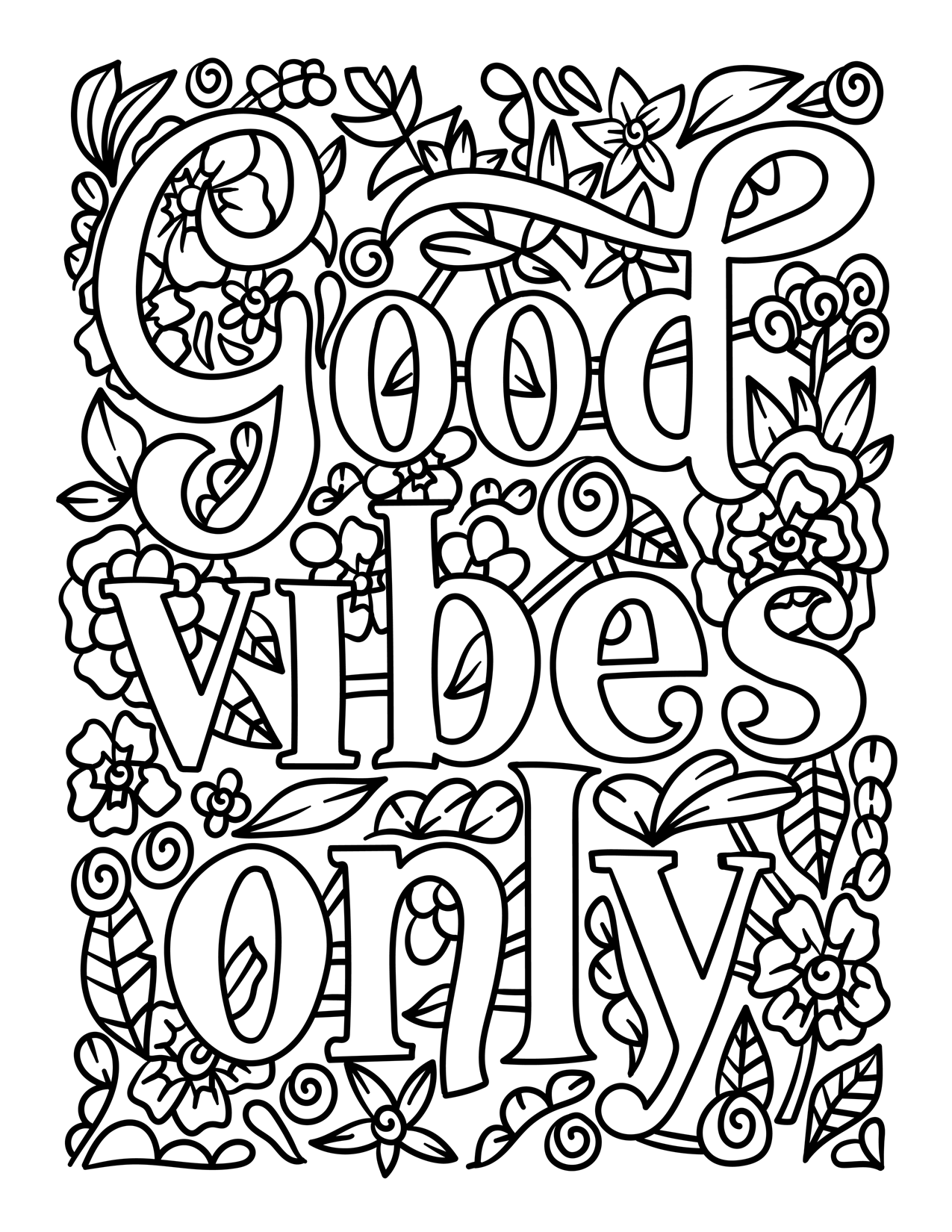 Good Vibes Only - SJPrinter 