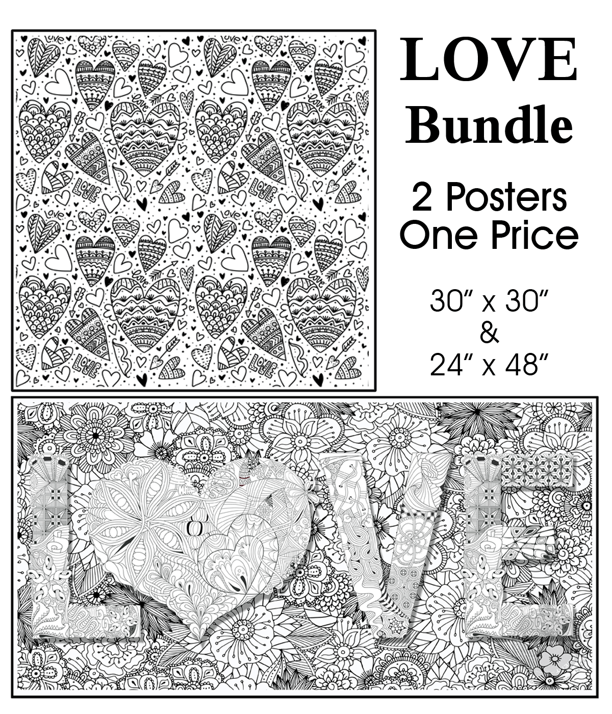 LOVE - Bundle of 2 Posters for $50 - SJPrinter 