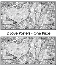 Coloring poster bundle – LOVE 24×48" – SJPrinter Cherry Hill NJ