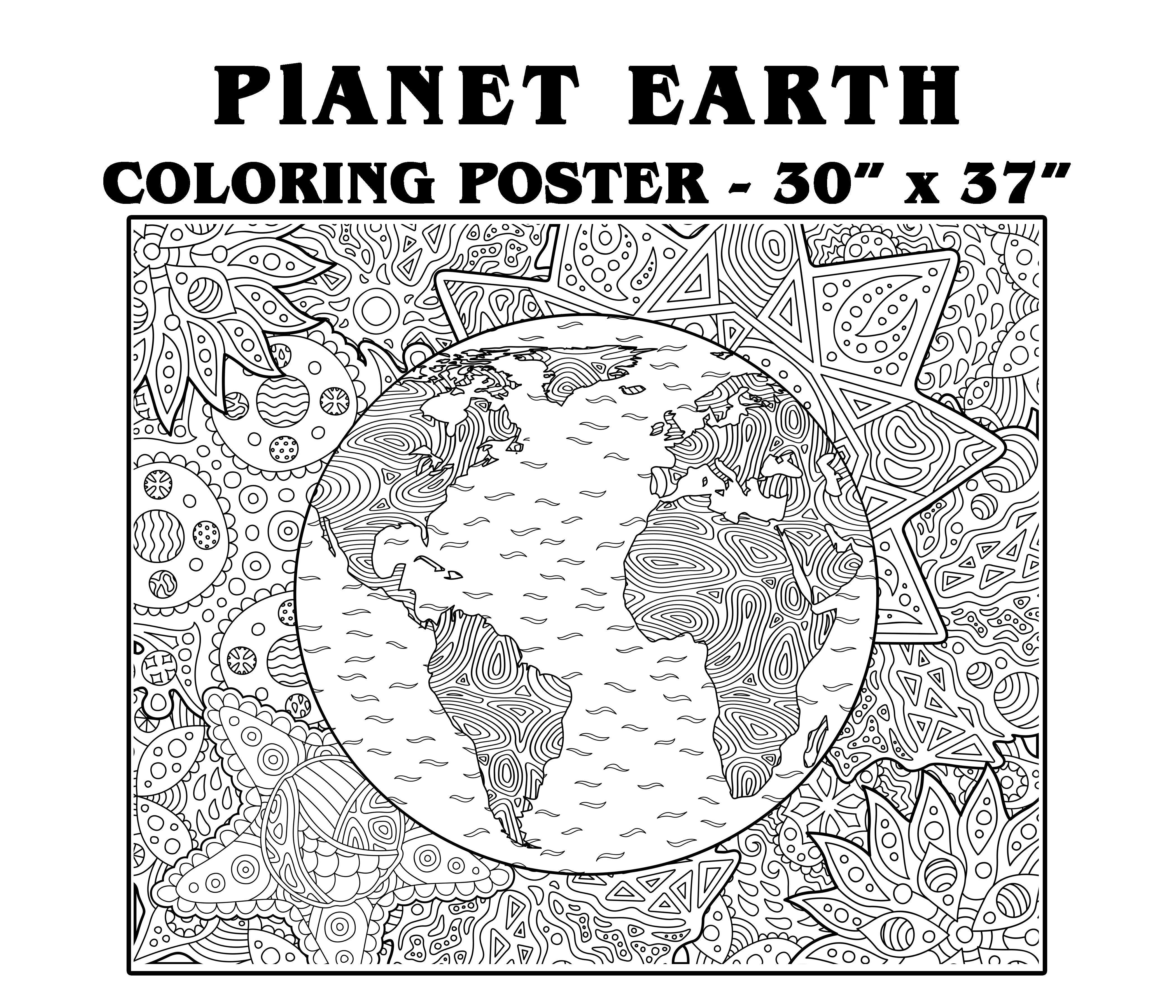 Planet Earth - 30" x 37" - SJPrinter 