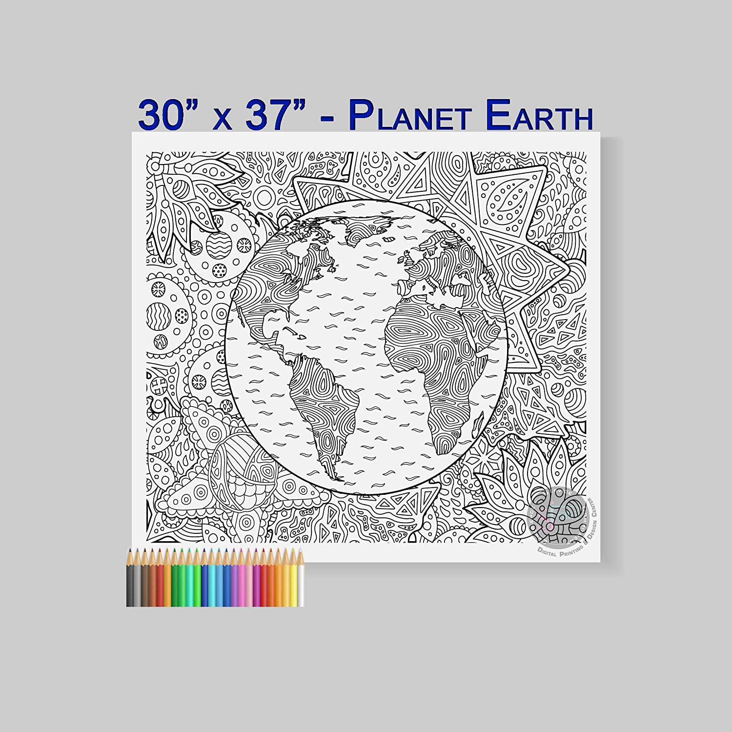 Planet Earth - 30" x 37" - SJPrinter 