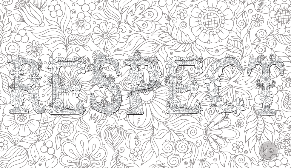 Giant RESPECT coloring poster 30×52" – SJPrinter Cherry Hill NJ