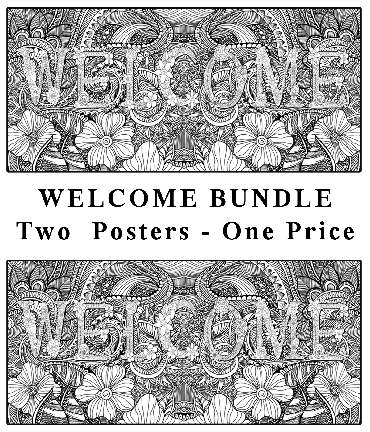 Welcome - Bundle of 2 Posters for $50 - SJPrinter 