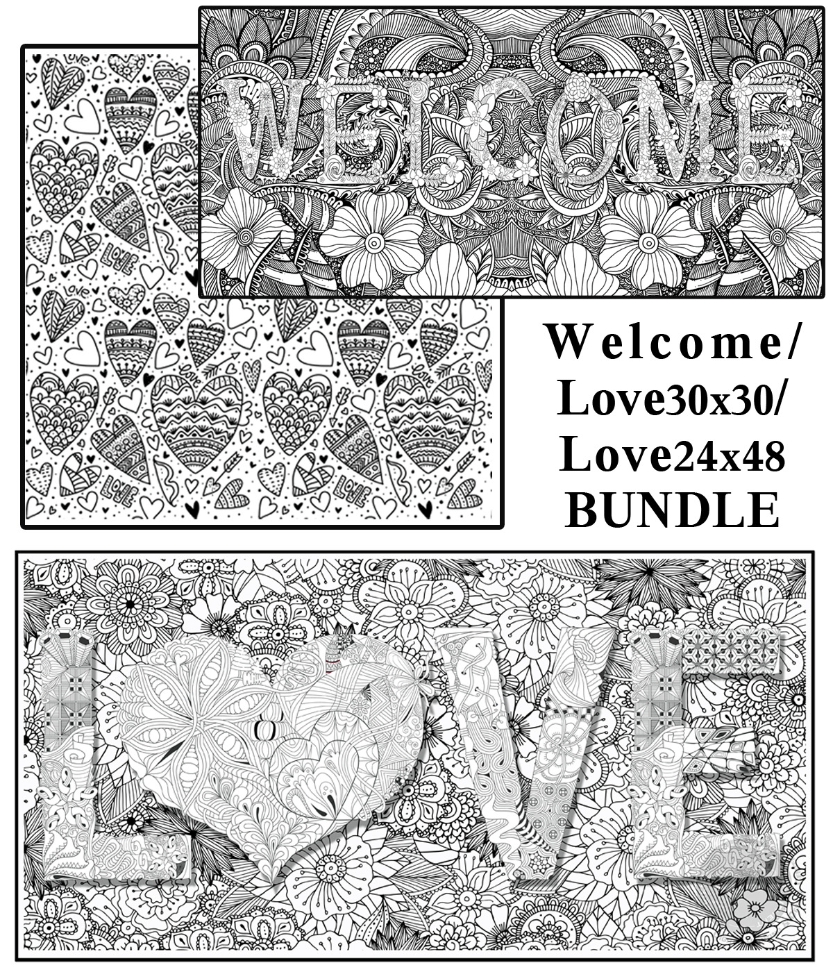 Welcome/Love/Love- 3 Posters for $64.99 - SJPrinter 