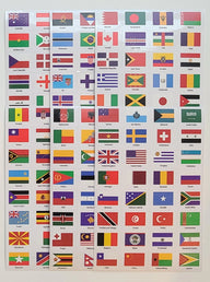 World Flags Stickers - 192 Countries with Passport - SJPrinter 