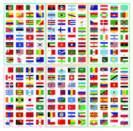 World Flags Stickers - 192 Countries with Passport - SJPrinter 