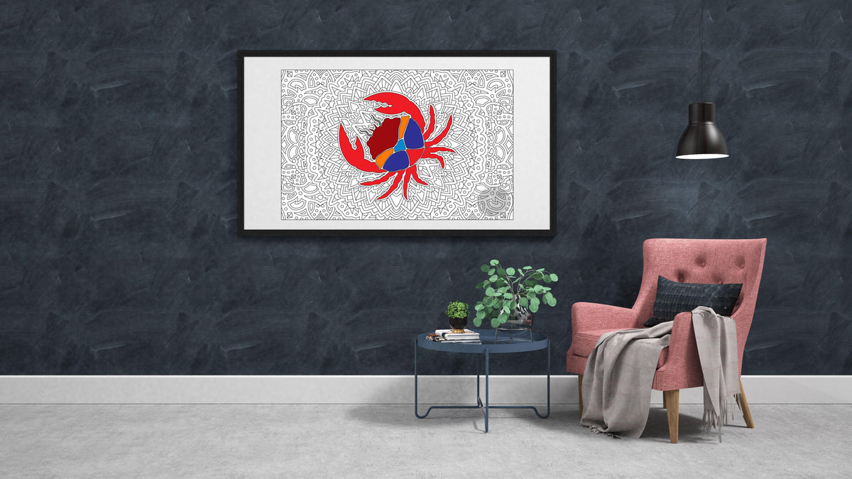 Giant ZODIAC CANCER coloring poster 30×42" – SJPrinter Cherry Hill NJ